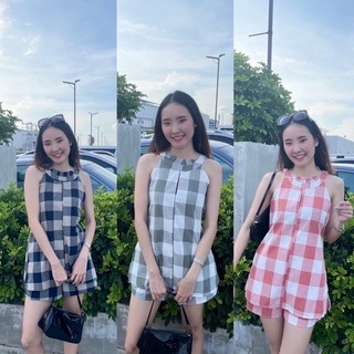 🎀Chilling Day Plaid Set• ชุดเซ็ตกางเกงขาสั้น ลายตาราง ผ้าทอลายตาราง