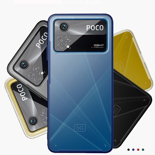 Xiaomi Poco X4 Pro M3 M4 Pro F3 X3 GT 5G บางเฉียบ ป้องกันการเคาะ กันกระแทก TPU กันชน แข็ง PC เคสใส