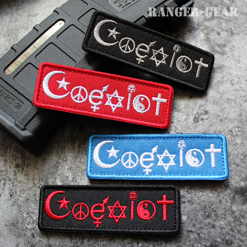 ~ ปลอกแขนแถบยาว Morale Patche 3D เย็บปักถักร้อย Patch /Badges/Embblem ตกแต่งสําหรับแจ็คเก็ตกางเกงยีนส์กระเป๋าเป้สะพายหลัง