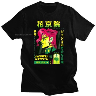 ขายดี เสื้อยืดลําลอง แขนสั้น คอกลม พิมพ์ลาย Jojo Bizarre Adventure โอเวอร์ไซซ์ สวมใส่สบาย แฟชั่นยอดนิยม