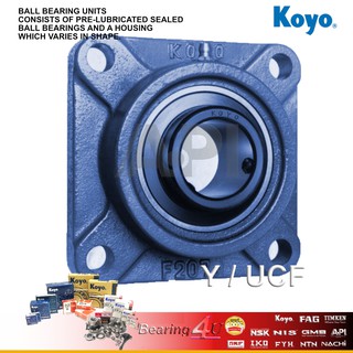 Koyo UCF204-12 ตลับลูกปืนตุ๊กตา Bearing Units ( เพลา 3/4 นิ้ว , 6หุน , 19.05 มิล ) UCF 204-12 ลูกปืนตุ๊กตา Pillow Block