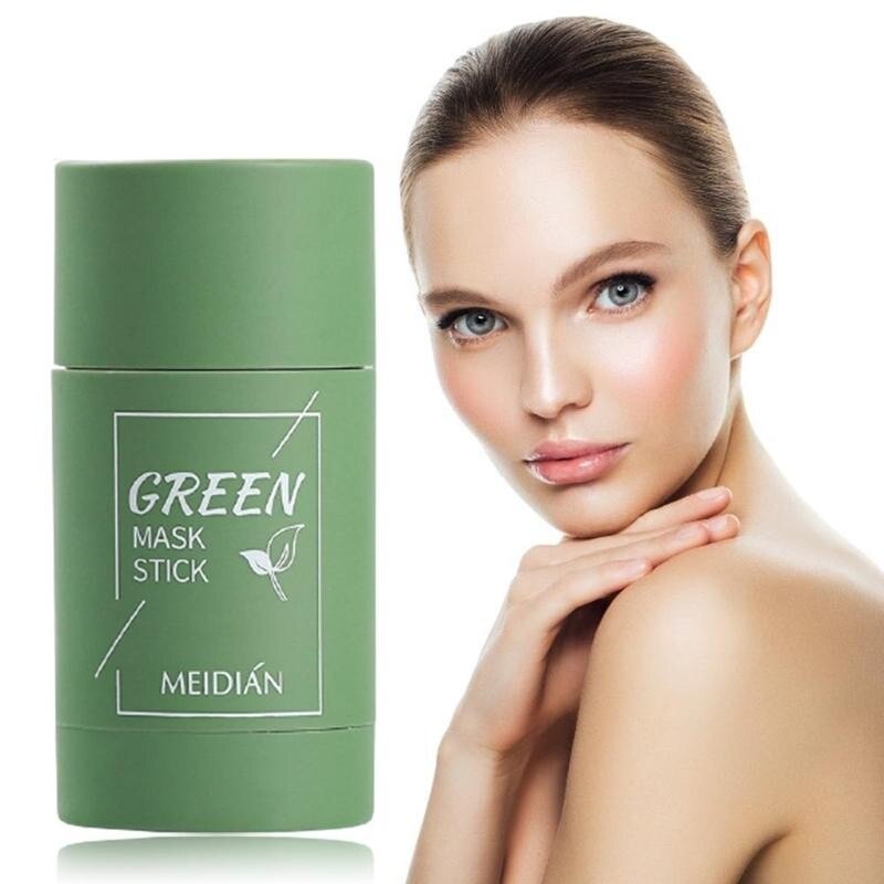 Green Mask Stick Cleansing Mask Acne Cleaning Beauty Skin Green Tea Moisturizing Hydrating Whitening Face Green Mask ski ราคาที่ดีที่สุด