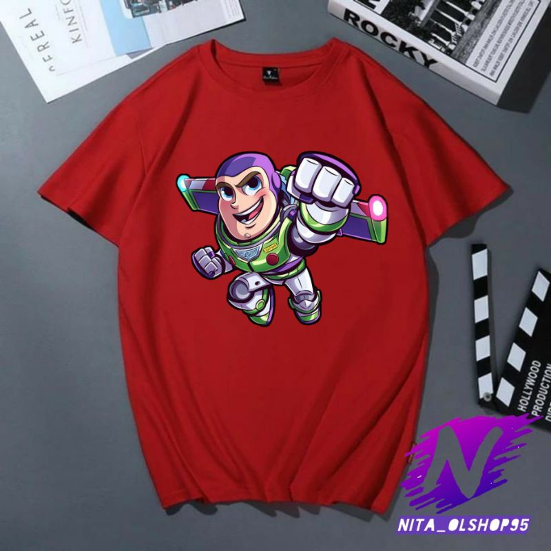 เสื้อผ้าเด็ก Buzz Toy Story เสื้อยืดเด็ก Toy Story Buzz