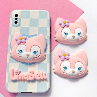 ✨ไง น่ารัก✨Belle Pink Fox อุปกรณ์เสริมเรซิ่น ลายการ์ตูนสุนัขจิ้งจอก แฮนด์เมด DIY สําหรับตกแต่งเคสโทรศัพท์มือถือ