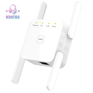 WiFi Amplifier 1200 Mbit / S WiFi Repeater 867 Mbit / S / 5 GHz 300 Mbit / S (2.4 GHz) Dual Band WPS Wireless,US Plug