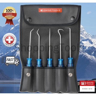 ชุดขอเกี่ยวโอริง PB Swiss Tools รุ่น PB 7685 (5 ตัว/ชุด) พร้อมซองหนัง ของแท้ 100%