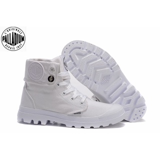 100%Original PALLADIUM White Martin Boots mens and womens canvas shoes 35-45