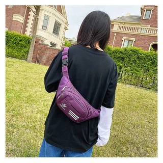 (w78)กระเป๋าคาดอกคาดเอว ผ้าหนา4ซิป จุของได้เยอะ bagdance