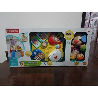 คุ้มสุดๆ Fisher Price Laugh &amp; Learn Puppy &amp; Friends Learning Table With Love to Play Puppy