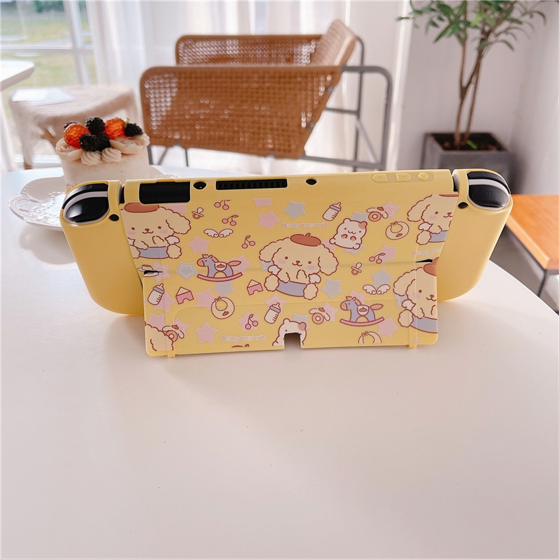 เคสโทรศัพท์มือถือ TPU ป้องกันรอย ลายการ์ตูนแอนิเมชั่น ธีมสตรีท สีเหลือง สําหรับ Nintendo Switch OLED