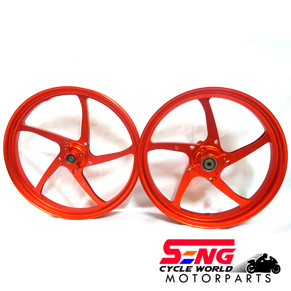RCB FG525 FORGED Y125 ZR/ LC135 5S SPORT RIM SET-ORANGE