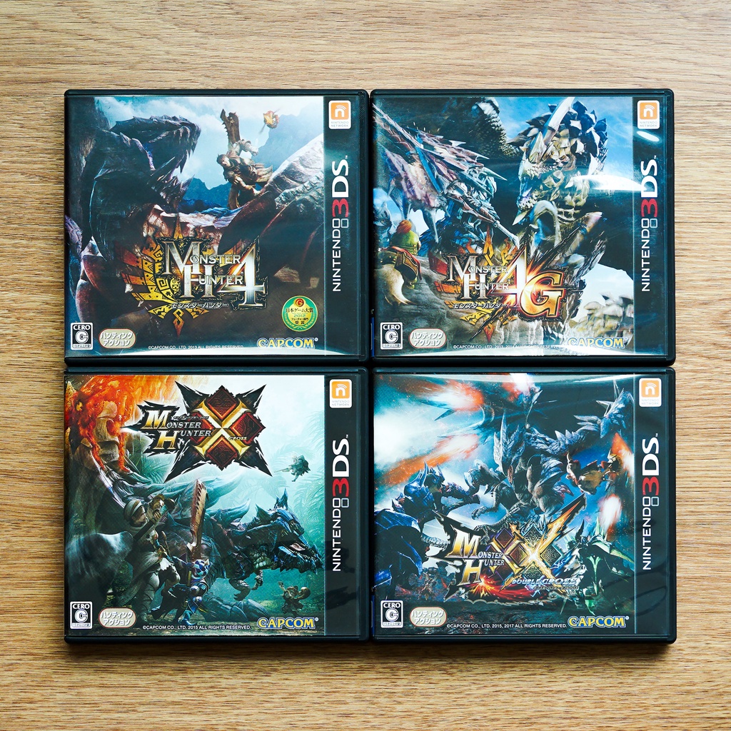 ตลับแท้ Nintendo 3DS : Monster Hunter 4 / 4G / X / XX มือสอง โซนญี่ปุ่น (JP)