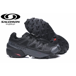 【ของแท้ 100%】salomon Speed Cross 5 รองเท้ากีฬา รองเท้าเดินป่า 40-46 สีดํา