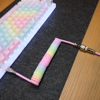 [โค้ดคุ้มลด 20%] Bigpenguin Coiled Cable 8K สำหรับ Mechanical Keyboard สายคีย์บอร์ด USB C to A สายถัก Custom 8K Magnetic