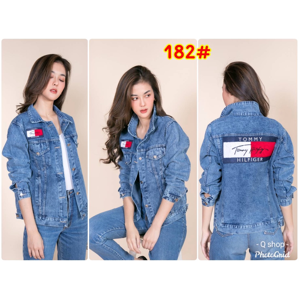 JACKET 2022 แจ็คเก็ตยีนส์ แจ็คเก็ตยีนส์ทรงเต็มตัว เสื้อยีนส์ เสื้อคลุม ...