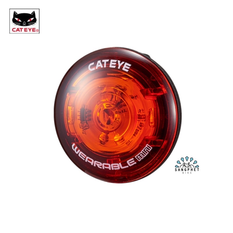 ไฟท้ายจักรยาน Cateye Wearable Mini (SL-WA10) ไฟหมวกจักรยาน ไฟติดกระเป๋า
