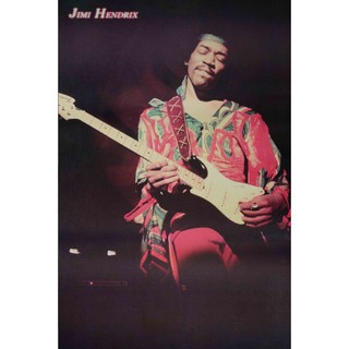 โปสเตอร์ Jimi Hendrix จิมิ เฮนดริกซ์ วง ดนตรี รูป ภาพ ติดผนัง สวยๆ poster 34.5 x 23.5 นิ้ว (88 x 60 ซม.โดยประมาณ)