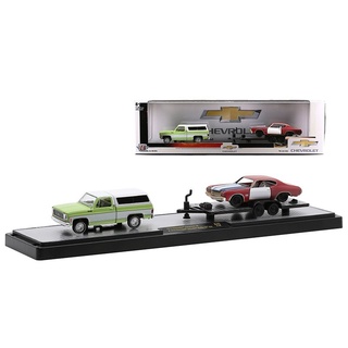 M2 Machines 1/64 Chevrolet 1973 Chevrolet Cheyenne 10 &amp; 1970 Chevrolet Chevelle Malibu SS 454 R45 21-05