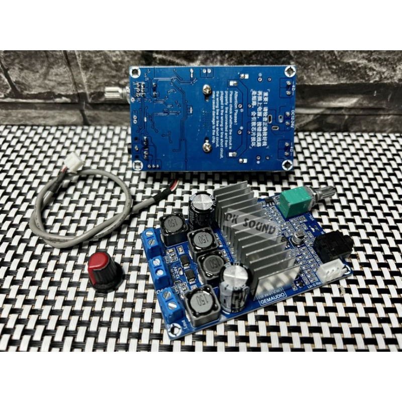 GEMAUDIO แท้ 2.0  50w+50w. TPA3116D2 บร์อดฟ้า 2.0 แอมป์จิ๋ว diy เครื่องขยายเสียง เพาเวอร์แอมป์ Gemau