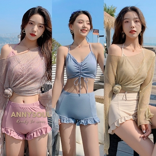 ชุดว่ายน้ำแฟชั่น bikini/บิกิน รุ่นYY9961  เซ็ต3ชิ้น ชุดว่ายน้ำเซ็กซ