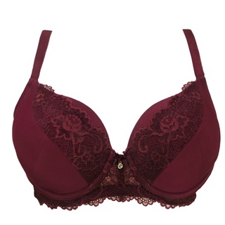 Kyra Big Cup 3/4 Mold Bra Red บราฟองโมล 3/4 คัพสำหรับสาวพลัสไซซ์ รุ่น  KKB869-5P/RE