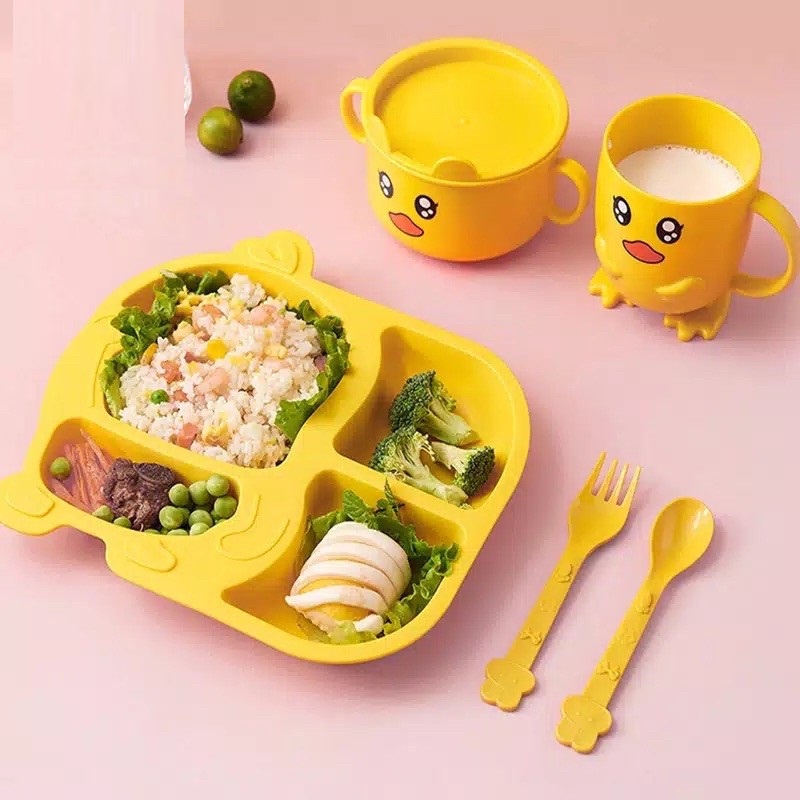Baby Safe Meal Feeding Set Duck Series FSD02 FSD03 FSD4 / Cute Duck Motif ชุดป้อนอาหารเด็ก