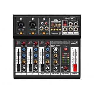 Italian Stage 2MIX4FXU มิกเซอร์ขนาด 4 แชนแนล มีเอฟเฟคในตัว