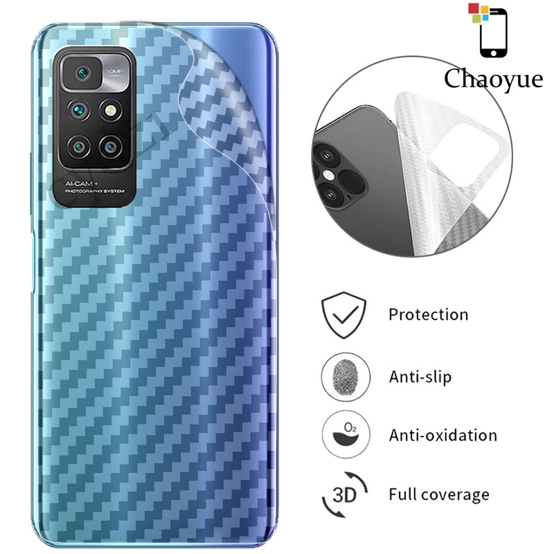 ใส ฟิล์มหลังลายเคฟล่าสำหรับ Xiaomi Redmi 14C 14R 13 13C 12 12C 11A A4 A3 A1 A2 10 10A 10C 9T 8A Turb