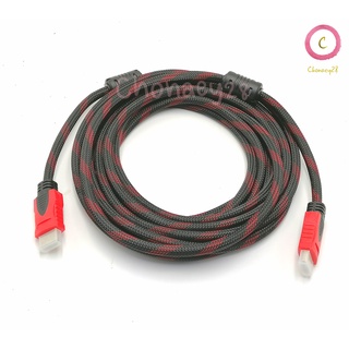 สาย HDMI สายถัก Cable HDMI (V.1.4) M/M (1.8M)  TOP TECH