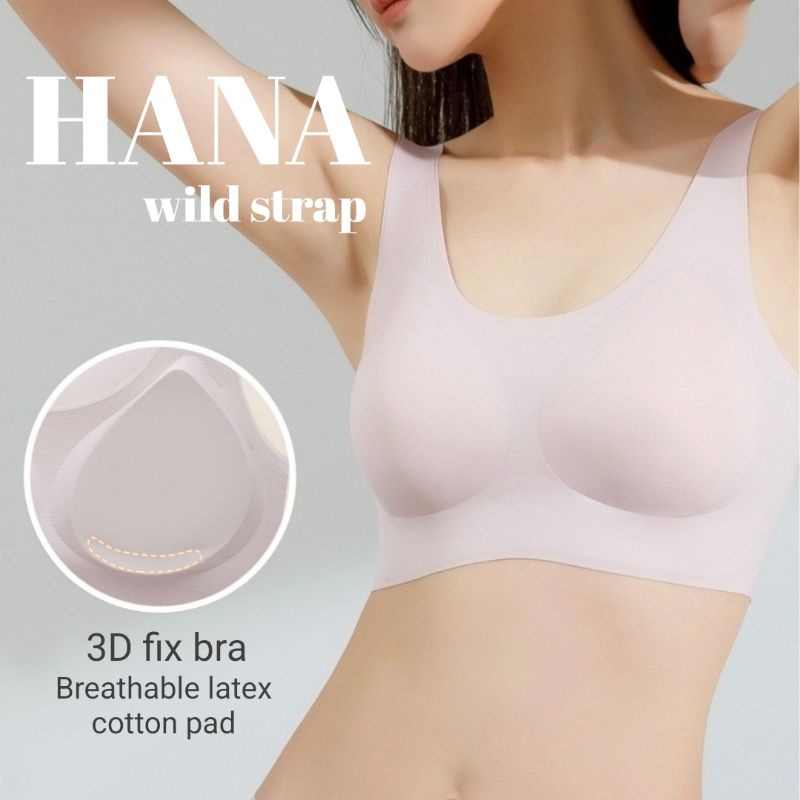 เสื้อชั้นในซักเครื่องได้ HANA รุ่น WILD ☆ เหมาะกับสาวขี้ร้อนเหงื่อเยอะ บราไร้โครงคัพ A~D เนื้อผ้าคืนตัวสูง ผ้านุ่มแห้งไว