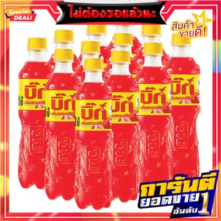 อาเจ บิ๊ก น้ำอัดลม กลิ่นสตรอเบอร์รี่ 465 มล. แพ็ค 12 ขวด AJE Big Soft Drink Red Strawberry 465 ml x 12 Bottles