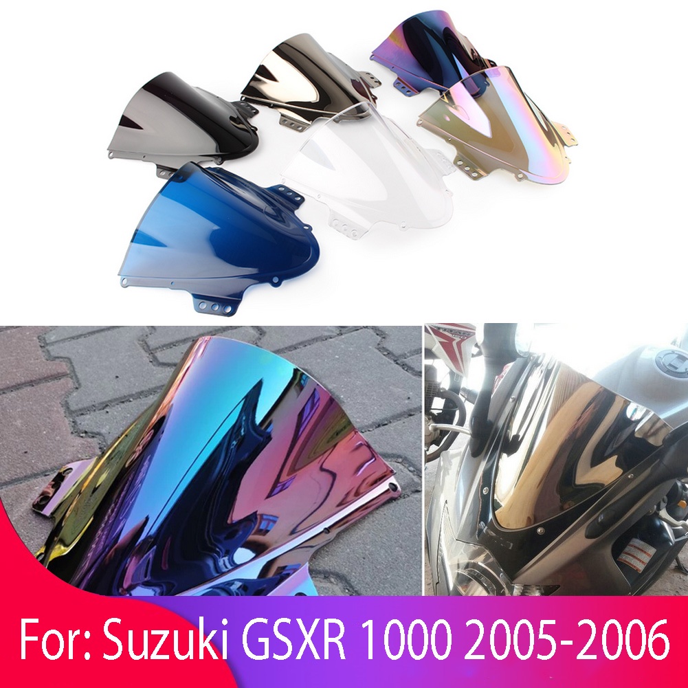 กระจกบังลมพลาสติก ABS อุปกรณ์เสริม สําหรับรถจักรยานยนต์ SUZUKI GSXR GSX-R 1000 GSXR1000 GSX-R1000 2005-2006 K5