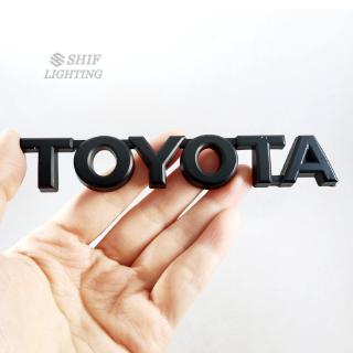 สติ๊กเกอร์ลายโลโก้ 1 x ABS สีดำสำหรับ Toyota