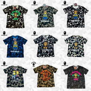 มีชำระปลายทาง เสื้อยืด แขนสั้น Bape Ape มีหลายลายให้เลือก งาน Hi-End หาที่อื่นไม่ได้แล้วว