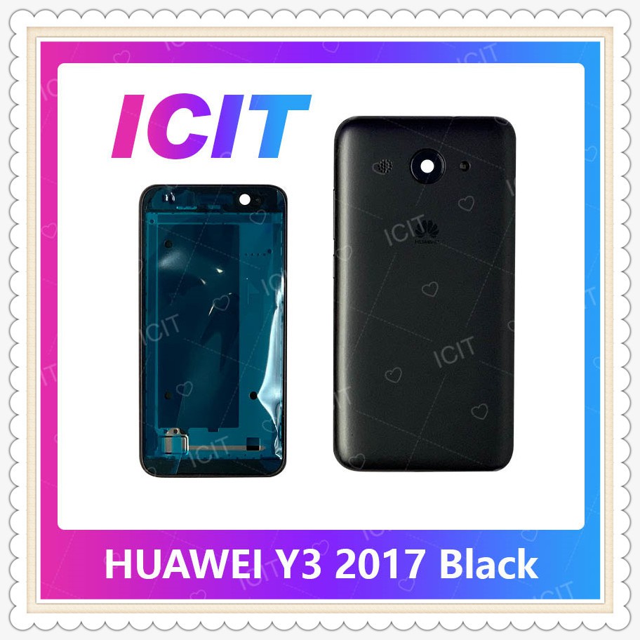 Body Huawei Y3 2017/Y3 2018/CRO-L22/CAG-L22 อะไหล่บอดี้ เคสกลางพร้อมฝาหลัง Body อะไหล่มือถือ ICIT-Display