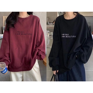 【พร้อมส่ง】เสื้อเชิ้ตผู้หญิง เสื้อสเวตเตอร์ สไตล์เกาหลี 2022 เสื้อเชิ้ตโอเวอร์ไซส์ ใหม่ SF9248