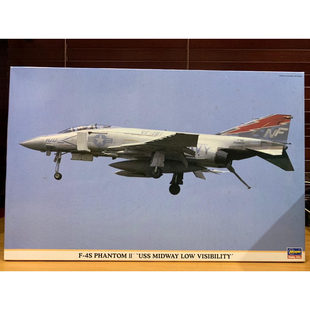 ฮาเซกาวะ 09807 [BIG BOX!] F-4S Phantom II USS Midway Low การมองเห็นได้ 1/48 (3413)