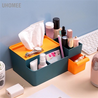 UHomee Tissue Box Holder Multi Functional Creativity Cover Coffee Table Paper Remote Control Storage for Home