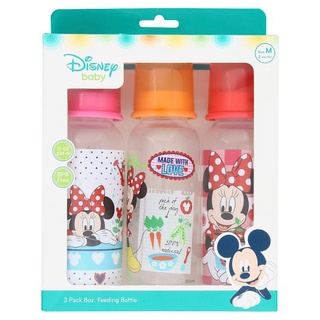 🚚💨พร้อมส่ง!! ดีสนีย์ เบบี้ ขวดนมปลอดสารบีพีเอ ขนาด 8 ออนซ์ 3 ขวด Disney Baby 8oz BPA Free Feeding Bottle 3pcs