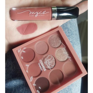 Duo Set myca lip gloss madematte + cosmos eyeshadow 9 colors เซตคู่ ไมก้า กลอส แมดแมทท์ + อายแชโดว์ฺ 9 สี