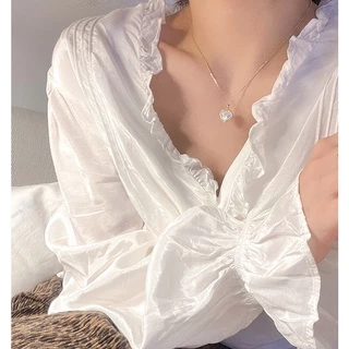 สร้อยคอโซ่จี้หัวใจสไตล์เกาหลีสําหรับผู้หญิง
