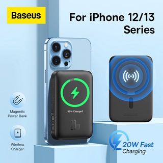 Baseus พาวเวอร์แบงค์แม่เหล็กไร้สาย 6000mAh 10000mAh 20000mAh 20W 30W แบบพกพา