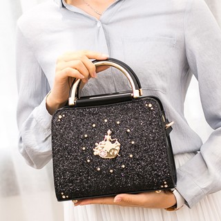 Axixi กระเป๋าแฟชั่น รุ่น Drusy Pricess Black 12262BK