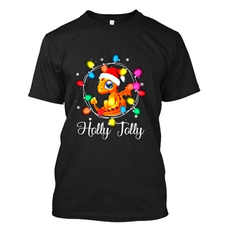 เสื้อยืด ลายมังกรน้อย พร้อมไฟ Holly Jolly Christmas