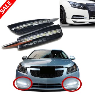 ครอบสปอร์ตไลท์ Daylith DRL ตรงรุ่น CRUZE 2011 2012 2013 2014 (ทรง S-Class)