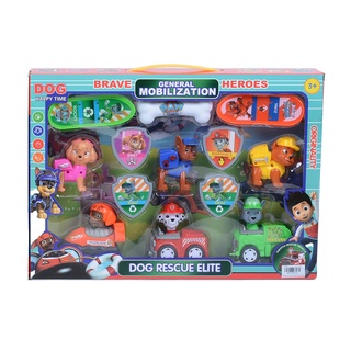 Mega Toys ของเล่นมาแชล PAW PATROL 6 DOGS WITH CARS AND SKATEBOARDS