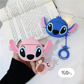 Stitch 💎หน้าสติชฟ้า,หน้าแองเจิลชมพู | เคสแอร์พอด รุ่น1,2