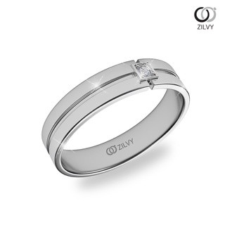Zilvy - แหวนชายเพชรน้ำร้อย 0.03 กะรัต (BR144)