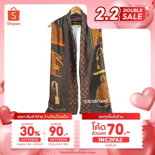 [โค้ด DETFEB30 เหลือ 89.-]  ผ้าพันคอผ้าคลุมไหล่ ผ้าคลุมไหล่ scarf shawl ผ้า silk ผ้าลื่นๆมันๆ