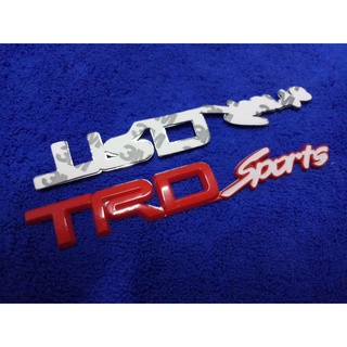 B.S.D โลโก้  TRD sports  2.3×16 cm 1ชิ้น สีแดง